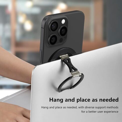 CCSmall for Magsafe Magnetic Phone Ring Holder, Detachable Adjustable Finger Ring Grip and Stand for iPhone 16/15/14/13/12 NHJ Silver Gray in Saudi Arabia