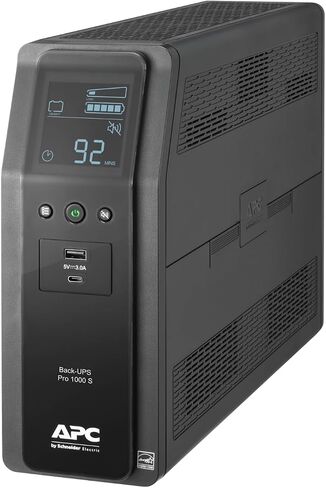 APC UPS 1000VA Sine Wave UPS Battery Backup & Surge Protector, Backup Battery Power Supply with AVR, (2) USB Charger Ports, BR1000MSR (Renewed) in Saudi Arabia