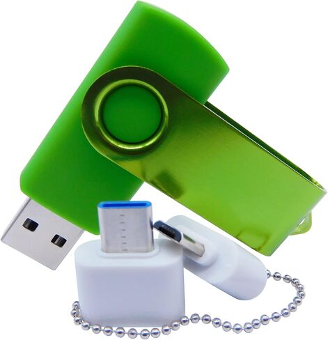 512MB Mini Capacity USB Flash Drives Thumb Drive Memory Sticks with OTG & Type-C/USB C Adaptor (Pink) in Saudi Arabia