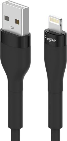 Ringke USB إلى كابل الباستيل البرق (3.9 قدم) ، و USB من النوع A إلى Lightning Charging Charger Carp Carplay Cablenable مع iPhone و iPad و AirPods - Purple in Kuwait