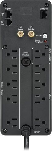 APC UPS 1000VA Sine Wave UPS Battery Backup & Surge Protector, Backup Battery Power Supply with AVR, (2) USB Charger Ports, BR1000MSR (Renewed) in Saudi Arabia
