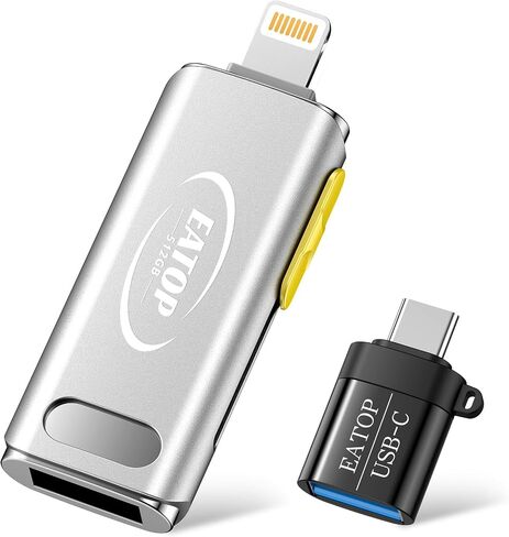 512GB Flash Drive Intended for iPhone iPad, Phone Memory Stick Storage for Photos and Videos Backup, Compatible with iPhone iPad Android PC, Plug and Play, No Application Required (Silver) in Saudi Arabia