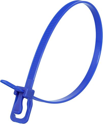 RETYZ 10-Inch Black Reusable Releasable Cable Ties – 20 Pack, 50 lb Strength, Patented Quick-Release, Tool-Free Design for Home, Office, and Light Industrial Use in Saudi Arabia