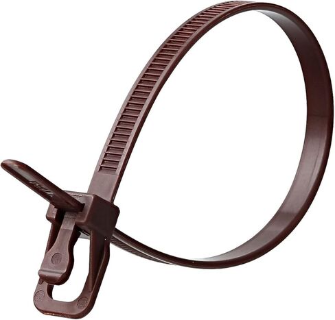 RETYZ 10-Inch Black Reusable Releasable Cable Ties – 20 Pack, 50 lb Strength, Patented Quick-Release, Tool-Free Design for Home, Office, and Light Industrial Use in Saudi Arabia