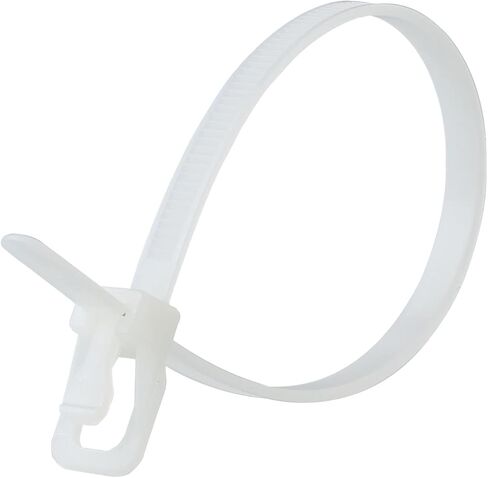 RETYZ 10-Inch Black Reusable Releasable Cable Ties – 20 Pack, 50 lb Strength, Patented Quick-Release, Tool-Free Design for Home, Office, and Light Industrial Use in Saudi Arabia