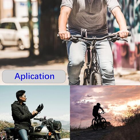 Bike Phone Mount, Motorcycle Handlebar, 360° Rotation Silicone Bicycle Phone Holder, Cell Phone Clamp, Scooter Phone Clip for iPhone and More 4.7" to 6.8" Smartphones (BLACK1) in Saudi Arabia