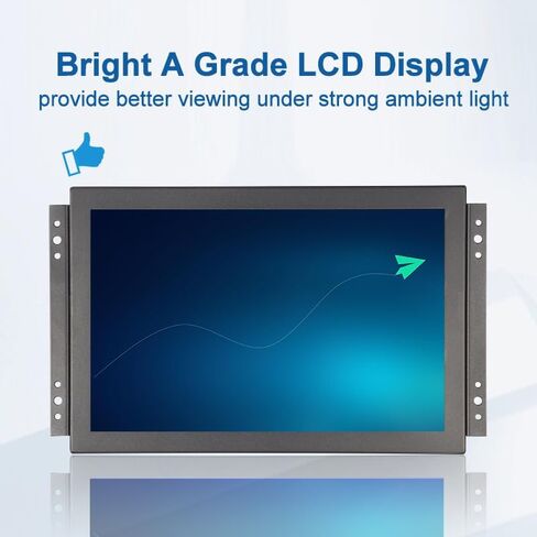 10.1 inch Industrial Monitor High Brightness 1000 nit Sunlight readable Support HDMI/VGA/USB/BNC Interface, Built-in Speakers with Speakers LCD Display 1280X800 (Without Touch, 10.1 Inch) in Saudi Arabia
