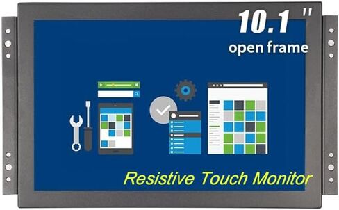 10.1 بوصة شاشة صناعية عالية السطوع 1000 NIT Sunlight دعم قابلة للقراءة HDMI/VGA/USB/BNC ، مكبرات صوت مدمجة مع مكبرات الصوت LCD عرض 1280 × 800 (بدون لمسة ، 10.1 بوصة) in Kuwait