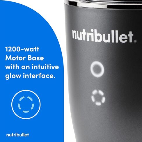 نظام مطبخ Nutribullet® Ultra Plus+ 3-1 ، نظام مطبخ 1200 واط مع خلاط ومعالج طعام وطاحونة القهوة والتوابل ، 32 أوقية و 24 أوقية كوب مزج ، معالج طعام 2-كوب ، رمادي Gunmetal in Kuwait