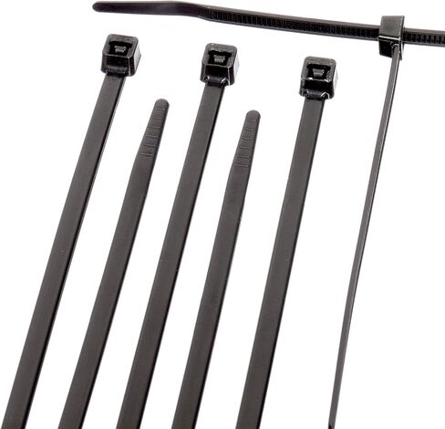 THE CIMPLE CO 11 inch Grey Nylon Zip Ties (Wire, Cable Ties) - Strong - Indoor and Outdoor Rated - No Tools Needed, 100 Pack in Saudi Arabia