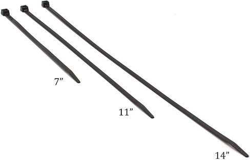 THE CIMPLE CO 11 inch Grey Nylon Zip Ties (Wire, Cable Ties) - Strong - Indoor and Outdoor Rated - No Tools Needed, 100 Pack in Saudi Arabia