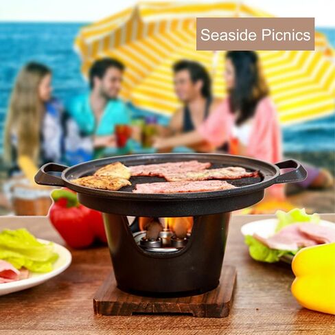 Mini Portable Camping Grill Stove Tabletop Barbecue Grill, Japanese BBQ Grill Pan for Camping Picnic Home Electric Grills Indoor Grills & Griddles (HN-BBQ18D) in Kuwait