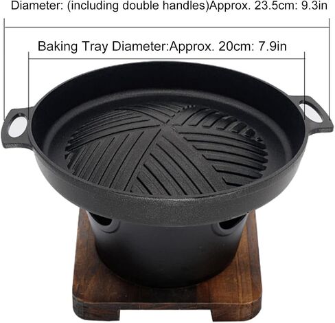 Mini Portable Camping Grill Stove Tabletop Barbecue Grill, Japanese BBQ Grill Pan for Camping Picnic Home Electric Grills Indoor Grills & Griddles (HN-BBQ18D) in Kuwait
