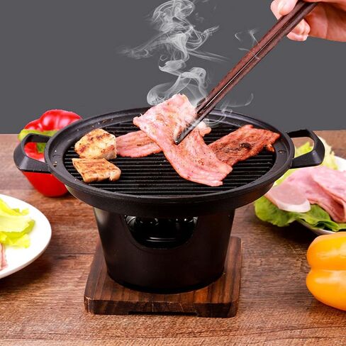 Mini Portable Camping Grill Stove Tabletop Barbecue Grill, Japanese BBQ Grill Pan for Camping Picnic Home Electric Grills Indoor Grills & Griddles (HN-BBQ18D) in Kuwait