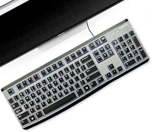 Keyboard Cover Skin Protector for Logitech MK120 K120, Ergonomic Wireless Keyboard, USLayout, Water and Dust Resistant Keyboard Skin, Easy to Clean (Mint Green) in Saudi Arabia