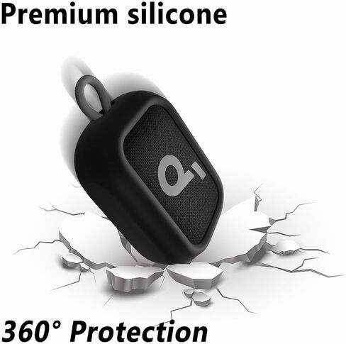 Geiomoo Soft Silicone Case for Anker Soundcore Select 4 Go Speaker, Protective Portable Scratch Shock Resistant Cover (Black) in Kuwait