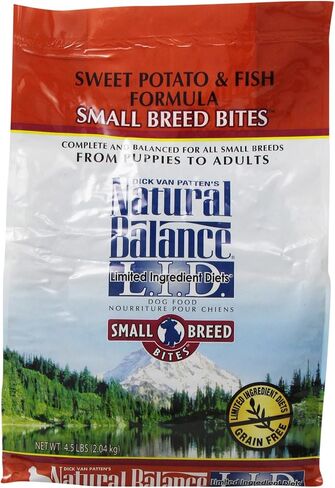 Natural Balance Limited Ingredient Small Breed Adult Grain-Free Dry Dog Food, Salmon & Sweet Potato Recipe, 4 Pound (Pack of 1) in Kuwait