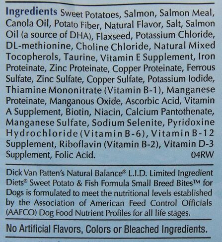 Natural Balance Limited Ingredient Small Breed Adult Grain-Free Dry Dog Food, Salmon & Sweet Potato Recipe, 4 Pound (Pack of 1) in Kuwait