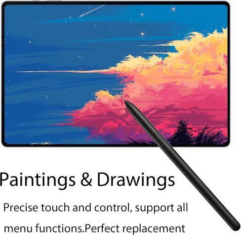 Galaxy Tab S10 Plus Stylus Pen Replacement for Samsung Galaxy Tab S10 Plus Stylus Pen for Galaxy Tab S10 Plus S Pen WithoutBluetooth with Free 5 Tips (Silver) in Saudi Arabia
