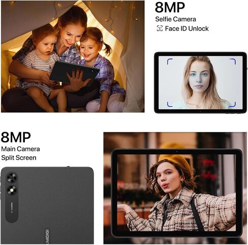 UMIDIGI G3 Tab Android 13 Tablet 2024 with Sim Card Slot, 3GB+32GB 256GB Expand, 2.4/5GHz WiFi, 10.1 inch Tablet with 4* A53-Cortex of 2.0 GHz, 6000mAh, BT, 1280 * 800 Touch Screen, Al Face Unlock in Saudi Arabia