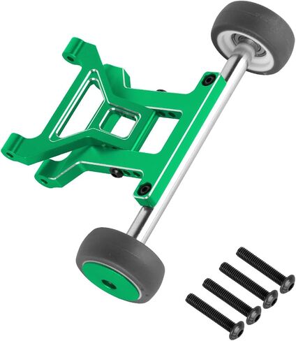 RC Wheelie Bar Upgrades Part for 1/8 Typhon 3S BLX,1/10 Kraton Granite Gorgon Vorteks 3S BLX Mega 550, Aluminium Stand Up Hops Up,Green in Saudi Arabia