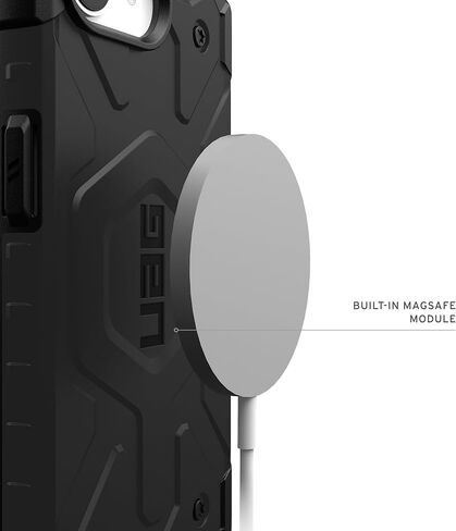 URBAN ARMOR GEAR UAG Designed for iPhone 16e Case Monarch Pro - Compatible with MagSafe Premium Carbon Fiber Inlay Rugged Military Grade Drop Proof Protective Cover, Titanium in Kuwait