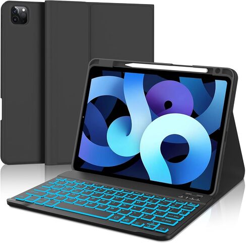 حالة لوحة المفاتيح Kvago لـ iPad Pro 11 Inch (4th ، الجيل الثالث) ومنتجات السلسلة الجوية (Air 6th ، 5 ، الجيل الرابع) ، Coral Pink in Kuwait