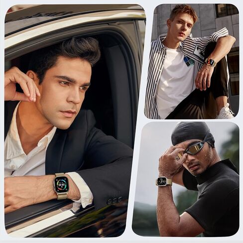 Sunnywoo Milanese metal band Compatible with Apple Watch Bands 42mm 44mm 45mm 46mm 49mm 38mm 40mm 41mm for Men Women, Stainless Steel Mesh strap for iWatch Ultra 2 Series 10 9 8 7 6 SE 5 4 3 2 1 Black in Saudi Arabia