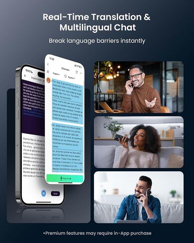 AI Voice Recorder, Free Transcribe & Summarize AI Audio Recorder, Support 121 Languages, 64GB Memory, Wireless Charging, App/Web Control, Digital Recording Device for Lectures, Meetings, Calls, Black in Saudi Arabia