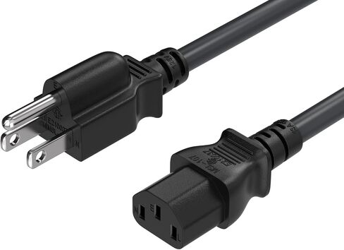 Cableleader 10ft 16 AWG Universal Power Cord IEC320 C13 إلى NEMA 5-15p ، سلك الطاقة التمديد ، متوافق مع أجهزة الكمبيوتر ، الشاشات ، الطابعات وأجهزة التلفزيون ، حزمة 1 in Kuwait