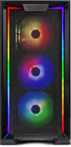 Skytech Shadow Gaming PC Desktop, Ryzen 7 7700 3.8 GHz (5.3GHz Turbo Boost), NVIDIA RTX 4060 8GB GDDR6, 1TB SSD, 16GB DDR5 RAM 5200, 650W Gold PSU, Wi-Fi, Win 11 Home in Saudi Arabia