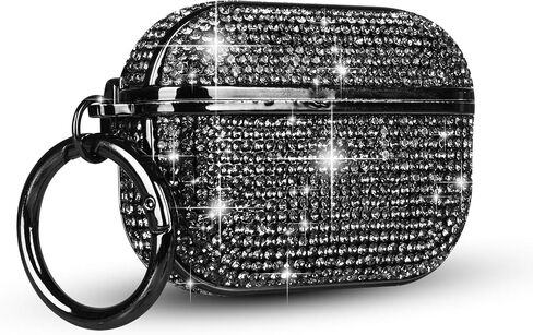 LUVI for AirPods 4 Diamond Case Rhinestone Bling Glitter Crystal Shiny Sparkle Cute for AirPods 4 Cover for Girls Women Wireless Charging Luxury Skin for Apple AirPods 4 Silver in Saudi Arabia