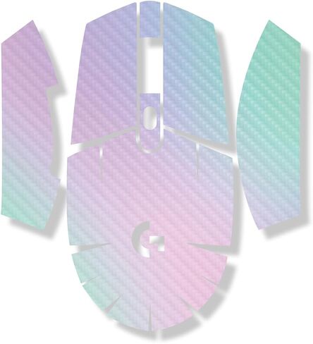 Glossy Glitter Mouse Skin Compatible with Logitech G305 Lightspeed - Cotton Candy - Premium 3M Vinyl Protective Wrap Decal Cover - Easy to Apply | Crafted in The USA by MightySkins in Saudi Arabia