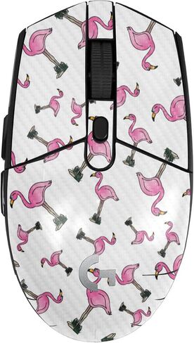 Mouse Skin Compatible with Logitech G305 Lightspeed - Cool Flamingo - Premium 3M Vinyl Protective Wrap Decal Cover - Easy to Apply | Crafted in The USA by MightySkins in Saudi Arabia