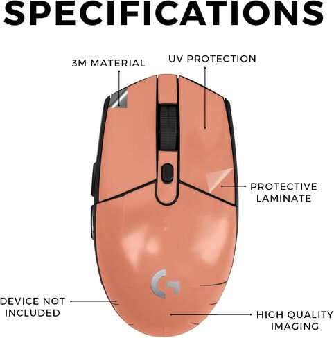 Mouse Skin Compatible with Logitech G305 Lightspeed - Cool Flamingo - Premium 3M Vinyl Protective Wrap Decal Cover - Easy to Apply | Crafted in The USA by MightySkins in Saudi Arabia