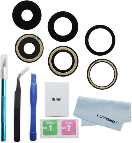 3pcs OEM Oem Camera Class Lens استبدال لـ iPhone 14 Pro و iPhone 14 Pro Max مع تثبيت لاصق مسبقًا باستخدام أدوات الإصلاح ودليل التثبيت in Kuwait