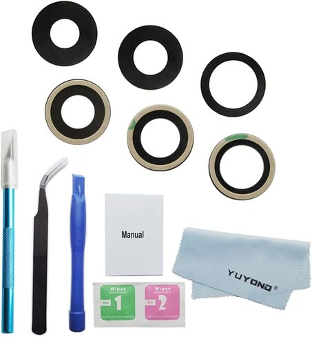 3pcs OEM Oem Camera Class Lens استبدال لـ iPhone 14 Pro و iPhone 14 Pro Max مع تثبيت لاصق مسبقًا باستخدام أدوات الإصلاح ودليل التثبيت in Kuwait