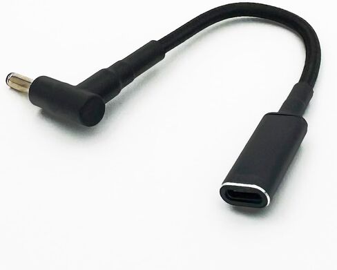 محول كابل شحن USB C إلى 4.0 * 1.35 مم برأس دائري لشاحن الكمبيوتر المحمول Asus 90 وات 65 وات 45 وات Vivobook 15 موديل Q504U Q302L X540S x540 UX330 UX330U UX360 (مدخل USB-C ذكر) in Saudi Arabia