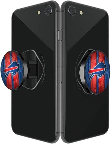 TKMTYT（3 Pack Football Theme Cell Phone Stand Holder and Grip. Red Blue Stripe Design Foldable Phone Kickstand Compatible for Smartphones in Saudi Arabia