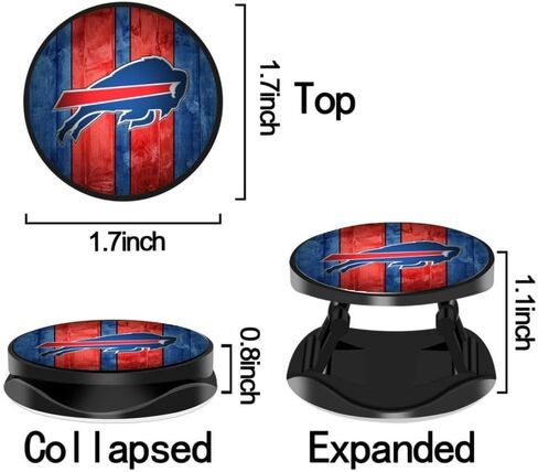 TKMTYT（3 Pack Football Theme Cell Phone Stand Holder and Grip. Red Blue Stripe Design Foldable Phone Kickstand Compatible for Smartphones in Saudi Arabia