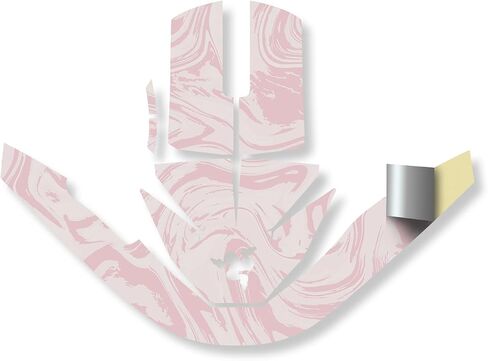 جلد الألياف الكربونية المتوافقة مع Razer Viper V3 Pro - Pink Silky - Premium 3M Vinyl Wrap Decal Cover - من السهل تطبيق | مصنوع في الولايات المتحدة الأمريكية من قبل Mayyskins in Saudi Arabia