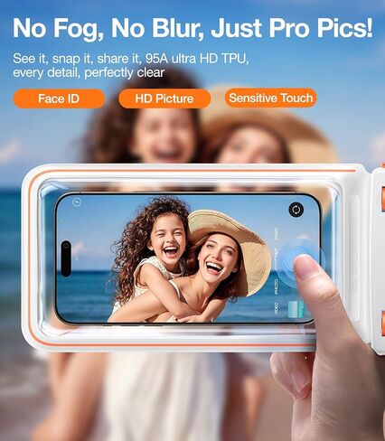 حقيبة هاتف TORRAS IPX8 مقاومة للماء عائمة، شاشة تحت الماء قابلة للمس، حافظة هاتف مقاومة للماء مع حبل لهاتف iPhone 15 Pro Max 14 13 12 Galaxy S24 Ultra S23 S22، حقيبة جافة للهاتف الخلوي 7.0، أسود in Kuwait