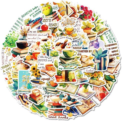 الحب ملصقات قراءة ، 50pcs اقرأ المزيد من ملصقات الكتب ، شارات الفينيل والملصقات للكمبيوتر المحمول ، قارورة هيدرو ، ملصقات زجاجة ماء للأطفال ، الطلاب ، ملصقات المكافآت والهدية (الحب) in Saudi Arabia