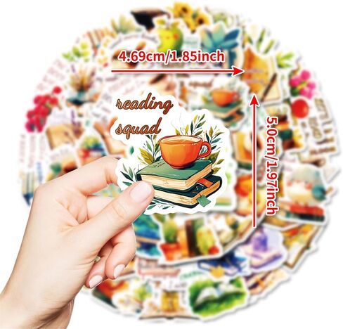 الحب ملصقات قراءة ، 50pcs اقرأ المزيد من ملصقات الكتب ، شارات الفينيل والملصقات للكمبيوتر المحمول ، قارورة هيدرو ، ملصقات زجاجة ماء للأطفال ، الطلاب ، ملصقات المكافآت والهدية (الحب) in Saudi Arabia