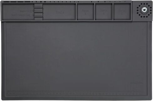 Silicone Soldering Mat Heat Resistant 932°F, Expanding the Repair Area Electronic Repair Work Mat, Insulation Silicone Repair Mat with Magnetic Area, Cell Phone Laptop Repair, SI-02 in Kuwait