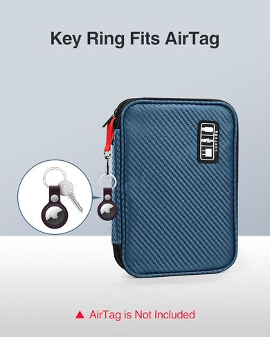 Luxtude Cable Organizer Bag, Travel Cord Organizers Bags, Electronic Organizer Travel Case, Portable Charger Organizer Case, Compact Tech Bags & Wire Pouch, Cable & Cord Storage in Kuwait