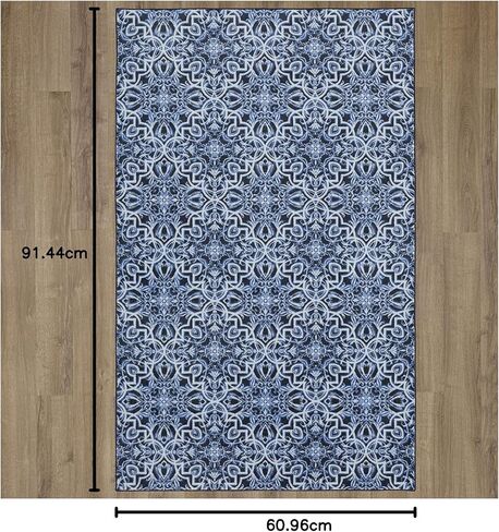 Mohawk Home Amstel Navy Geometric (2' X 3') Scatter Rug in Kuwait
