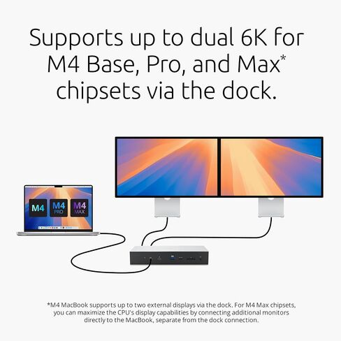 Amazon SD5768T EQ Thunderbolt 4 Dual 4K Docking Station مع Thunderbolt Share (K35381NA) in Saudi Arabia