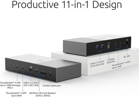 Amazon SD5768T EQ Thunderbolt 4 Dual 4K Docking Station مع Thunderbolt Share (K35381NA) in Saudi Arabia