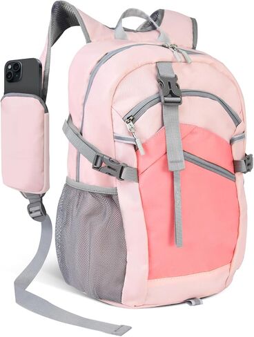 Small Hiking Backpack, 20L Lightweight Travel Backpack with Phone Pocket, Hiking Daypack for Women Men,Beige in Saudi Arabia
